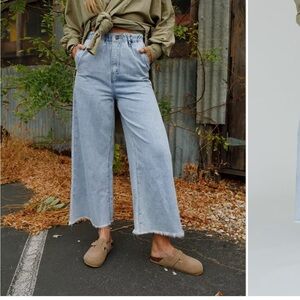Three Bird Nest Light Blue Flare Jeans